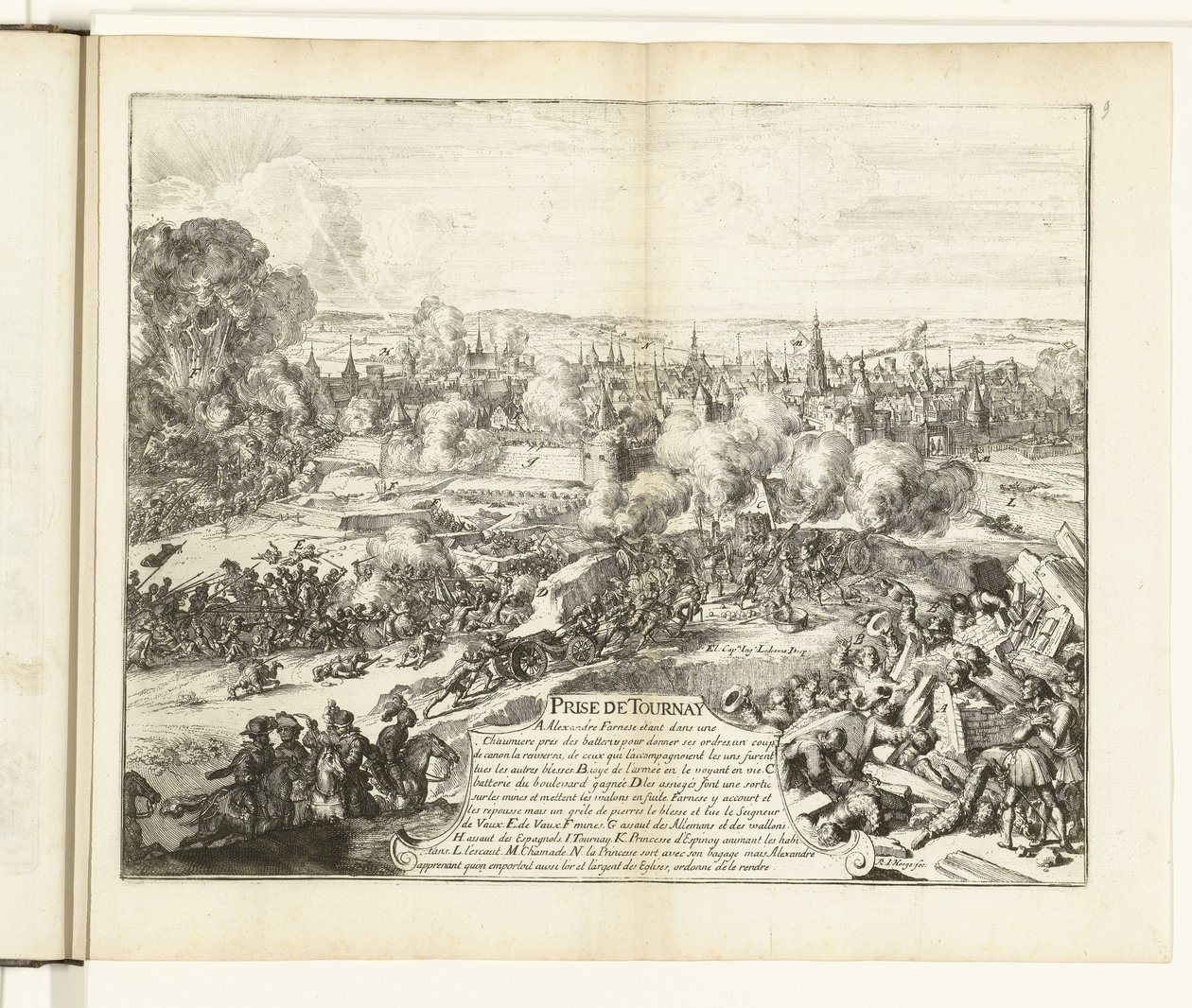 Inname van Doornik, 1581 door Romeyn de Hooghe