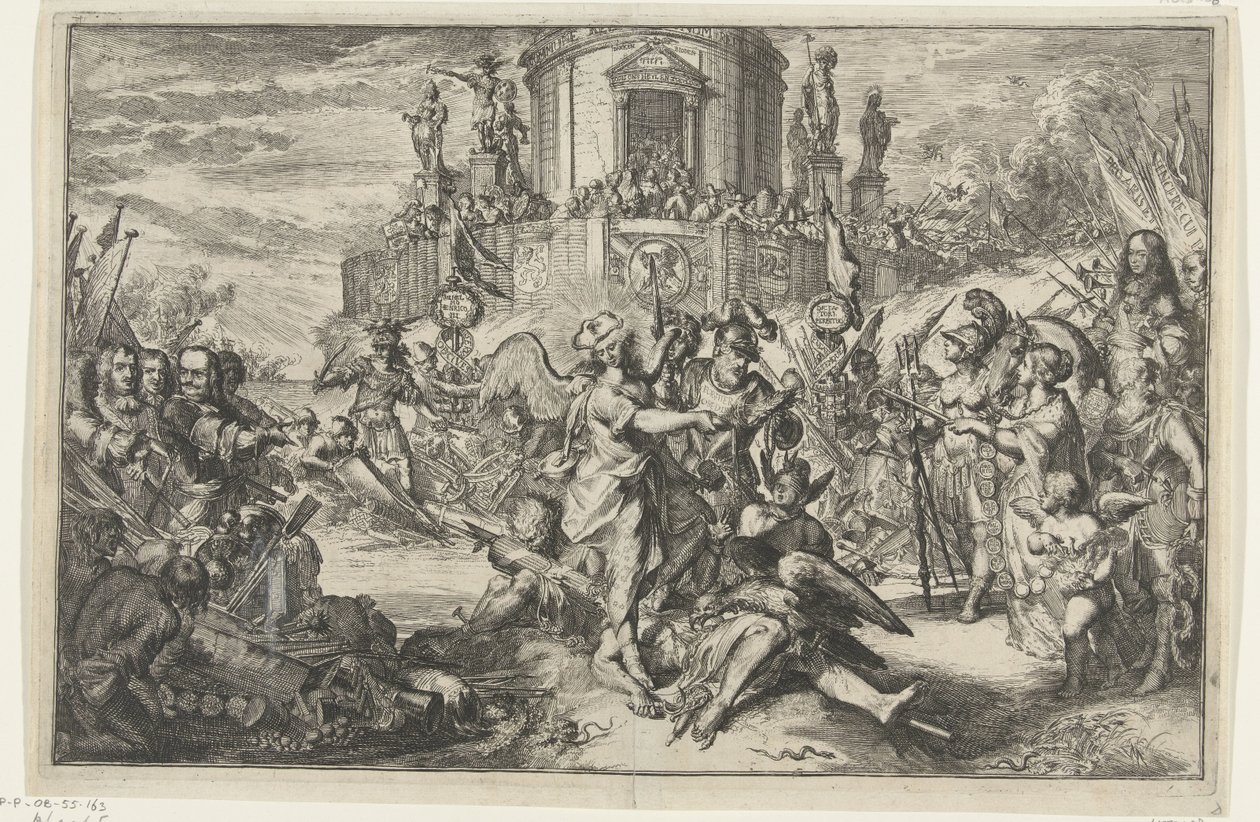 Overwinningen met de komst van Willem III door Romeyn de Hooghe