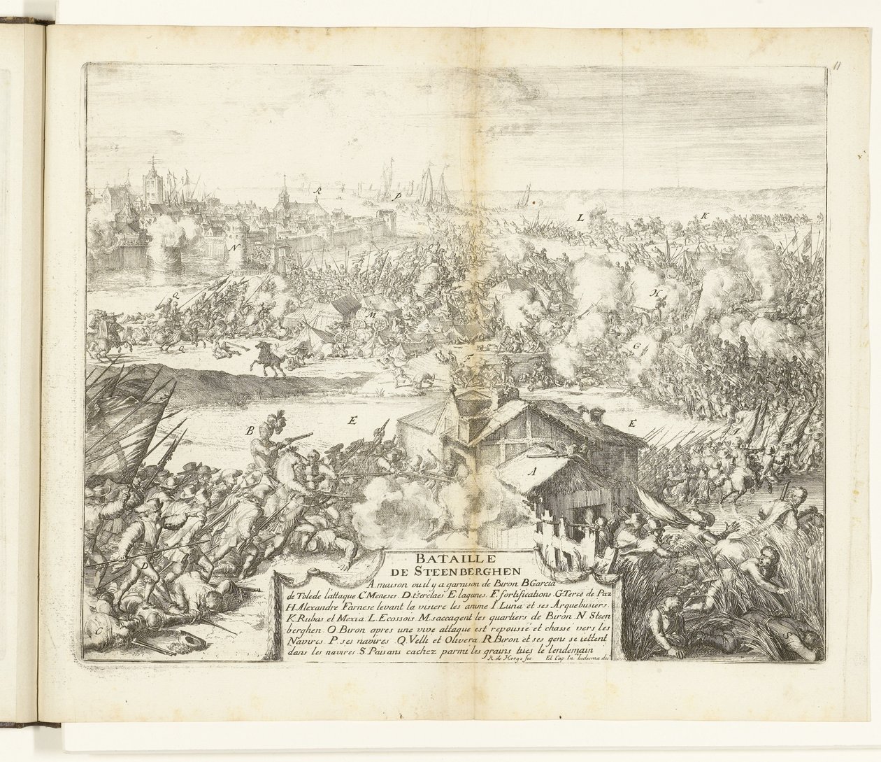Slag bij Steenbergen, 1583 door Romeyn de Hooghe