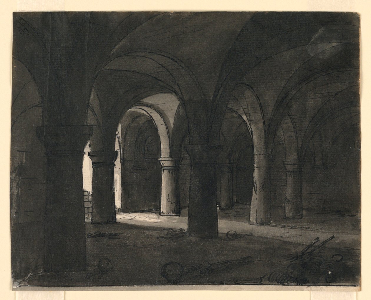Toneelontwerp, Crypte door Romolo Achille Liverani