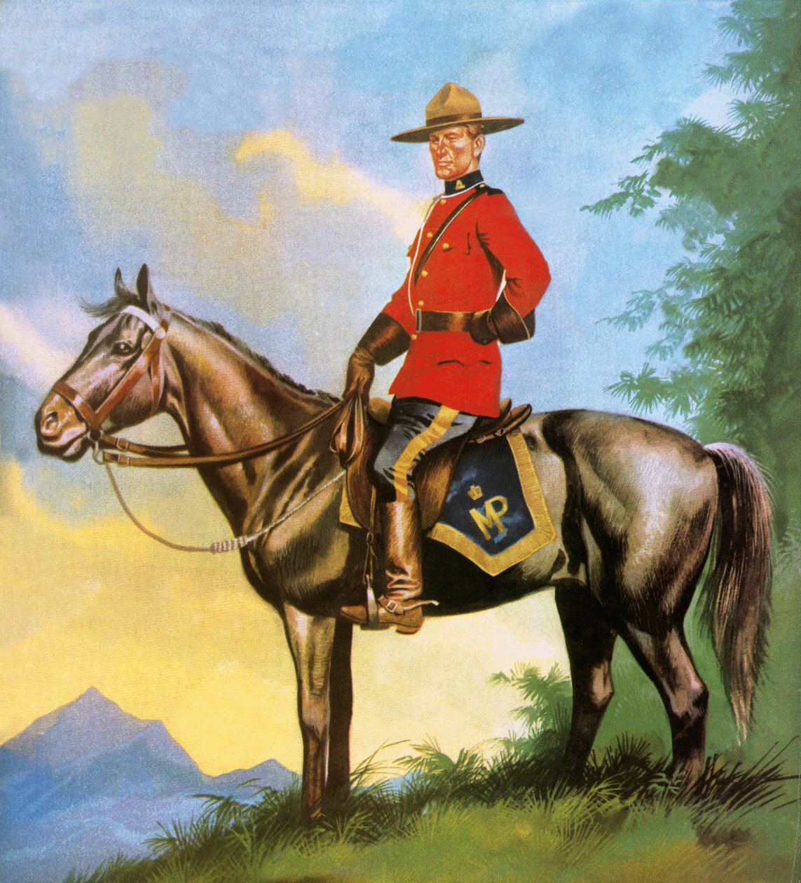 Canadese berg door Ron Embleton