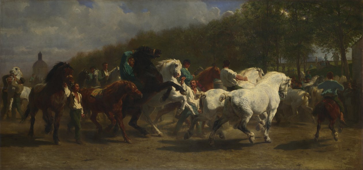 De paardenmarkt door Rosa Bonheur