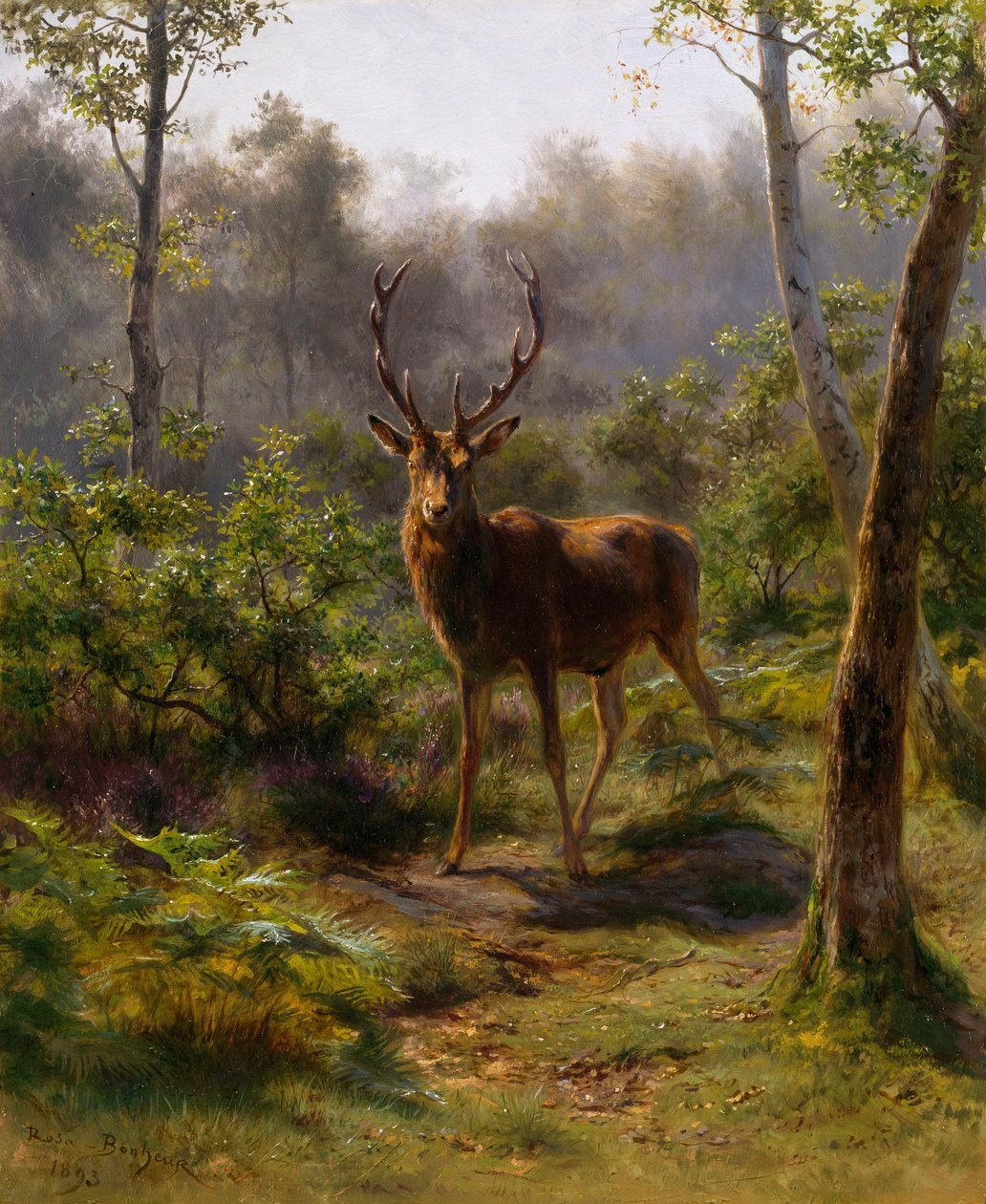 Een hert door Rosa Bonheur