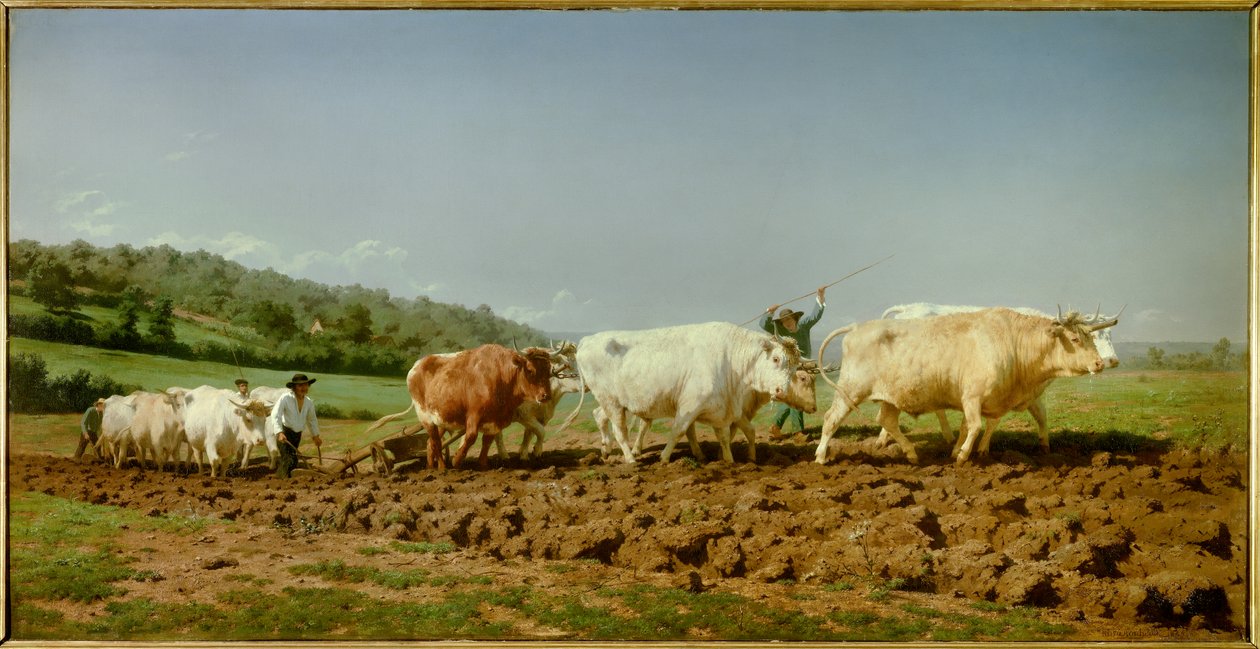Le plowing nivernais, le sombrage door Rosa Bonheur