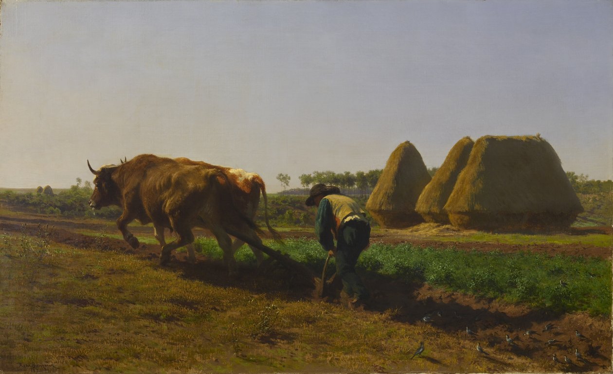 Ploegscène door Rosa Bonheur