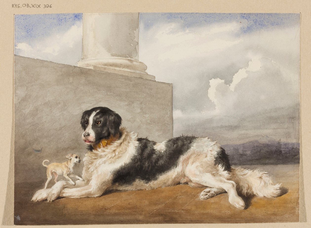 De honden van de vorsten Czartoryski, Sultan en Rosette door Rosa Bonheur
