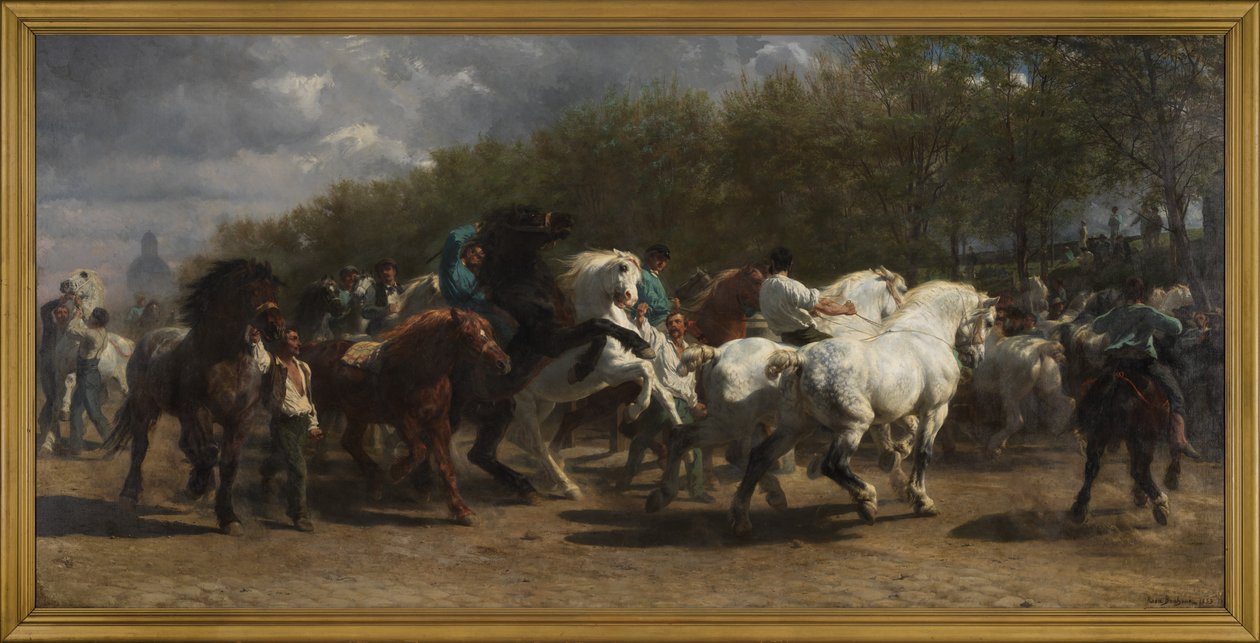 De paardenmarkt door Rosa Bonheur