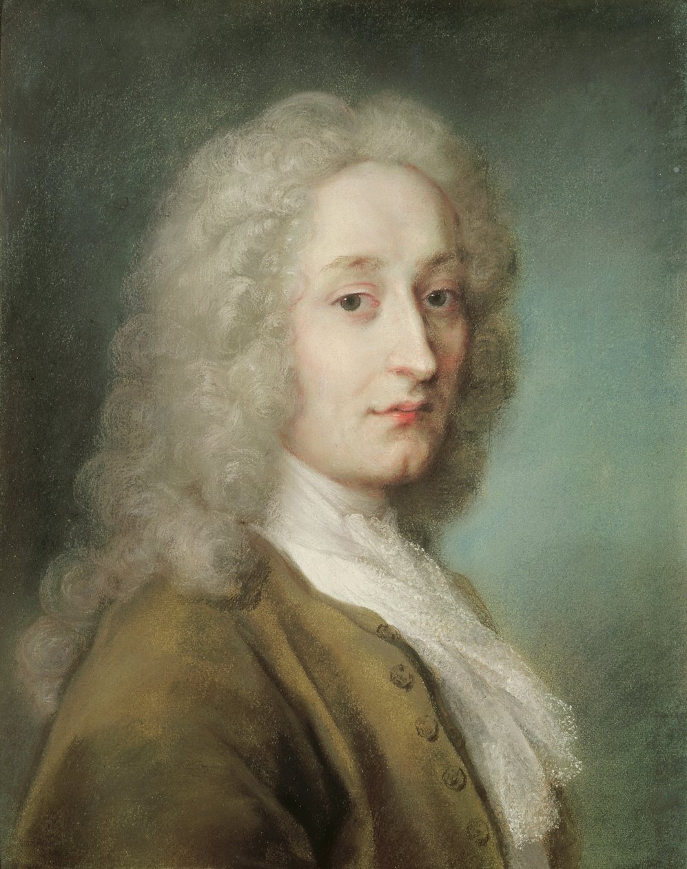 Portret van Antoine Watteau door Rosalba Giovanna Carriera