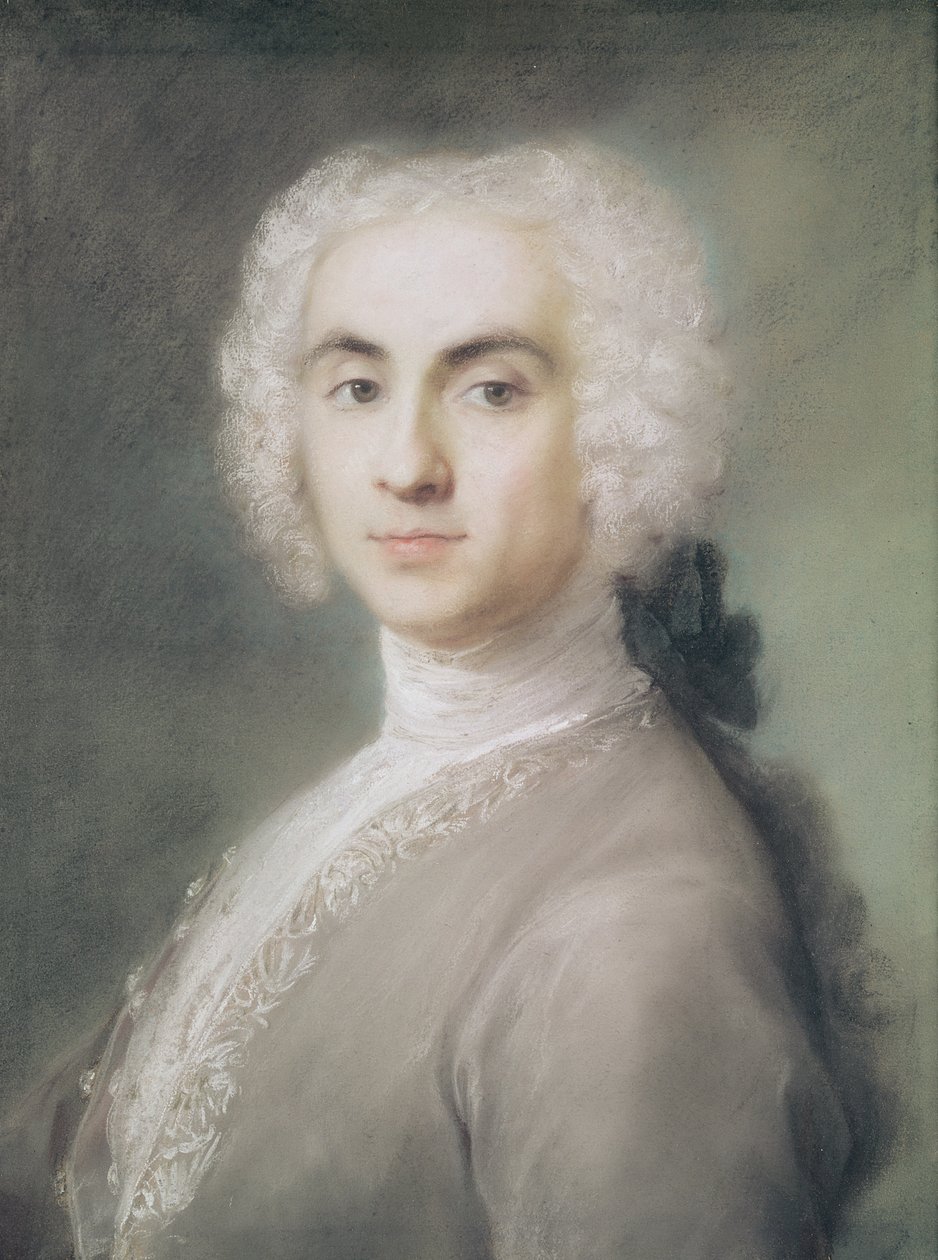 Portret van een man door Rosalba Giovanna Carriera