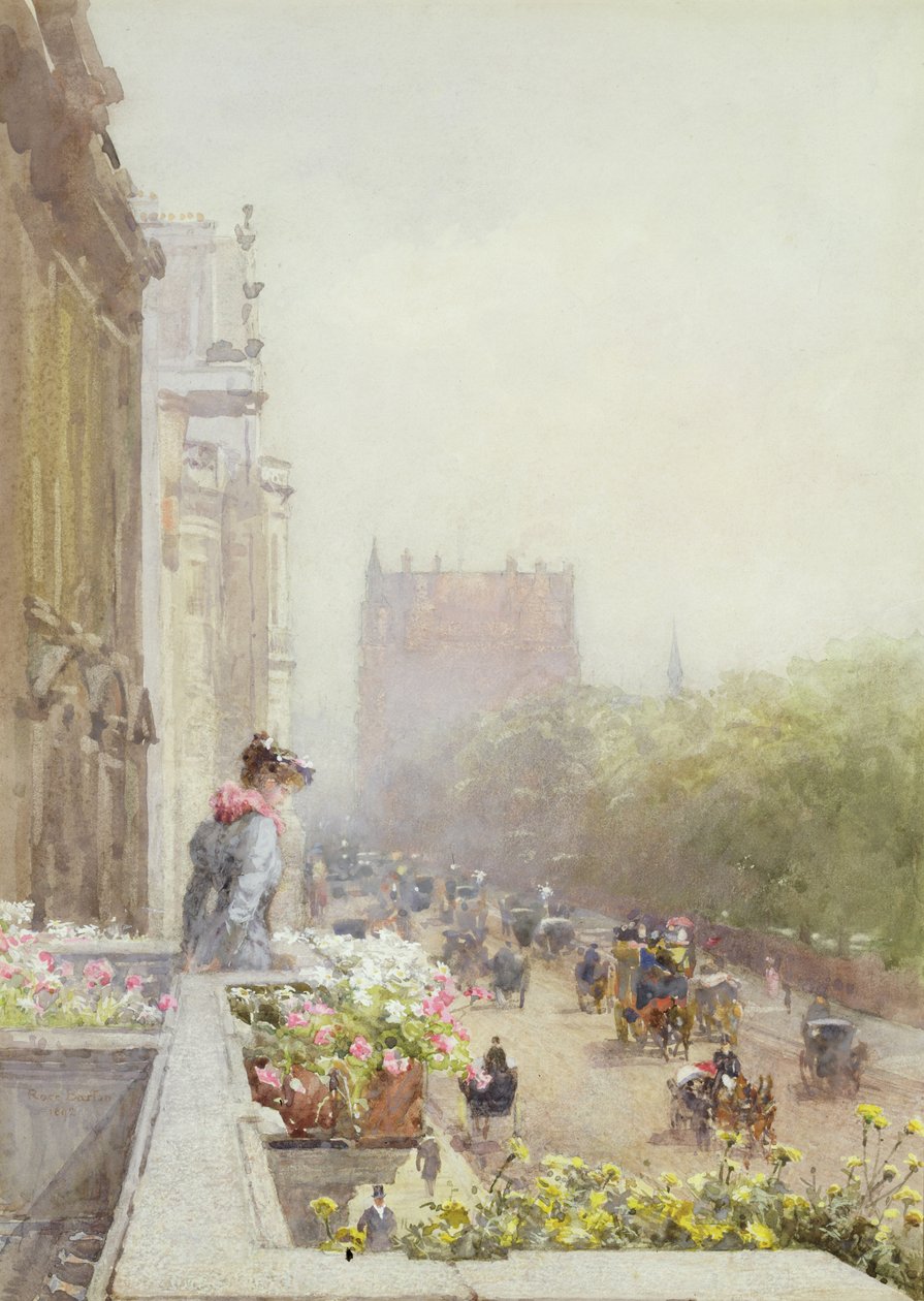 Piccadilly in juni, 1892 door Rose Maynard Barton