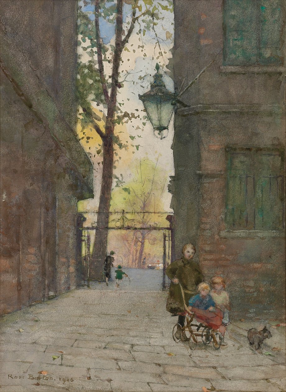 Parks Place, Knightsbridge, Londen, 1916 door Rose Maynard Barton