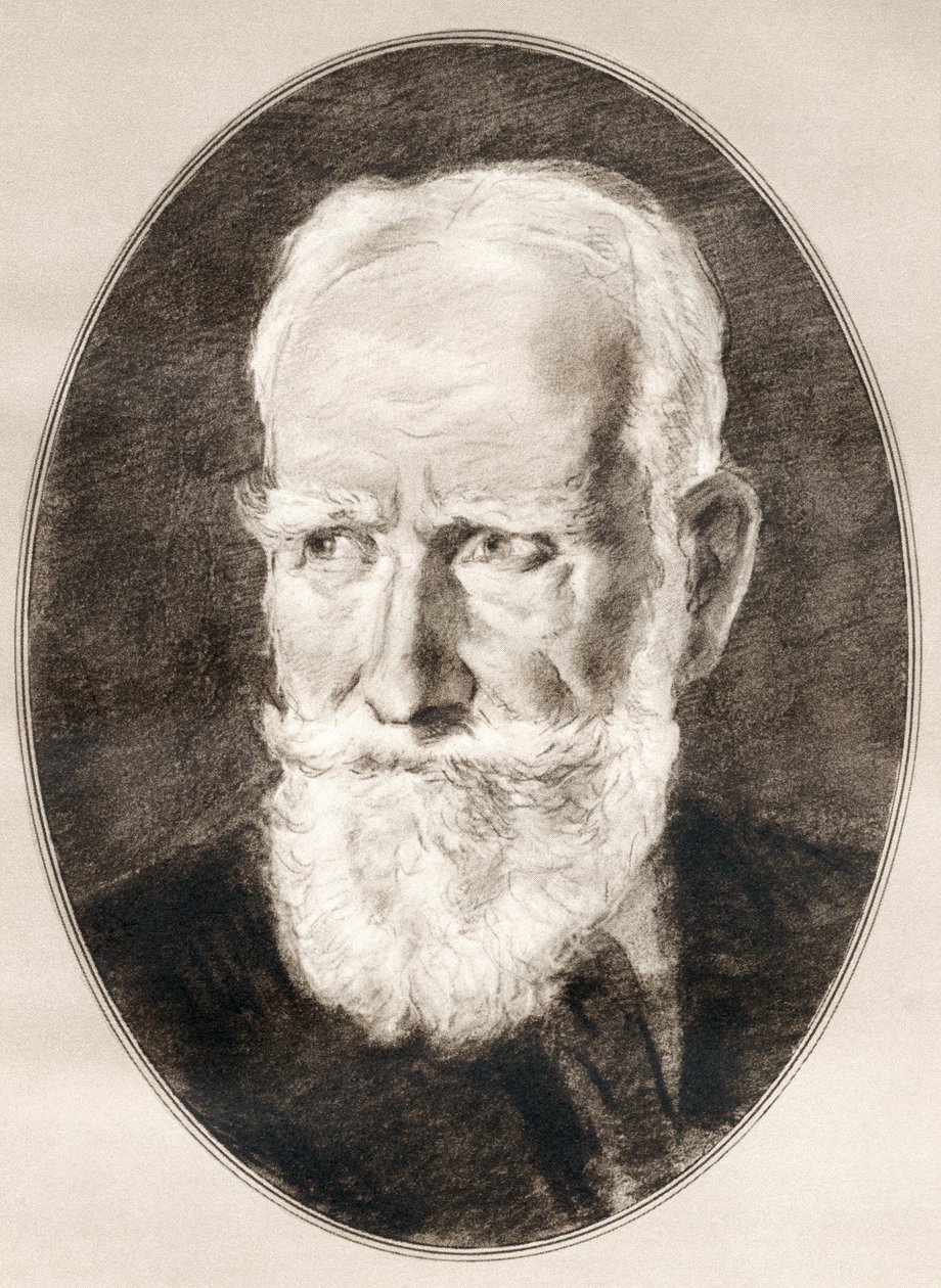 George Bernard Shaw, uit Levensbiografieën van beroemde mannen door Ross Gordon