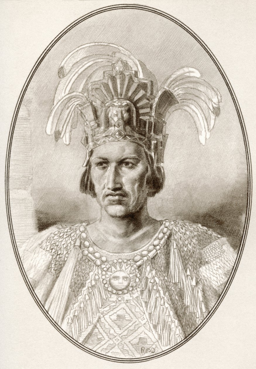 Moctezuma II, uit Levensbiografieën van beroemde heersers door Ross Gordon