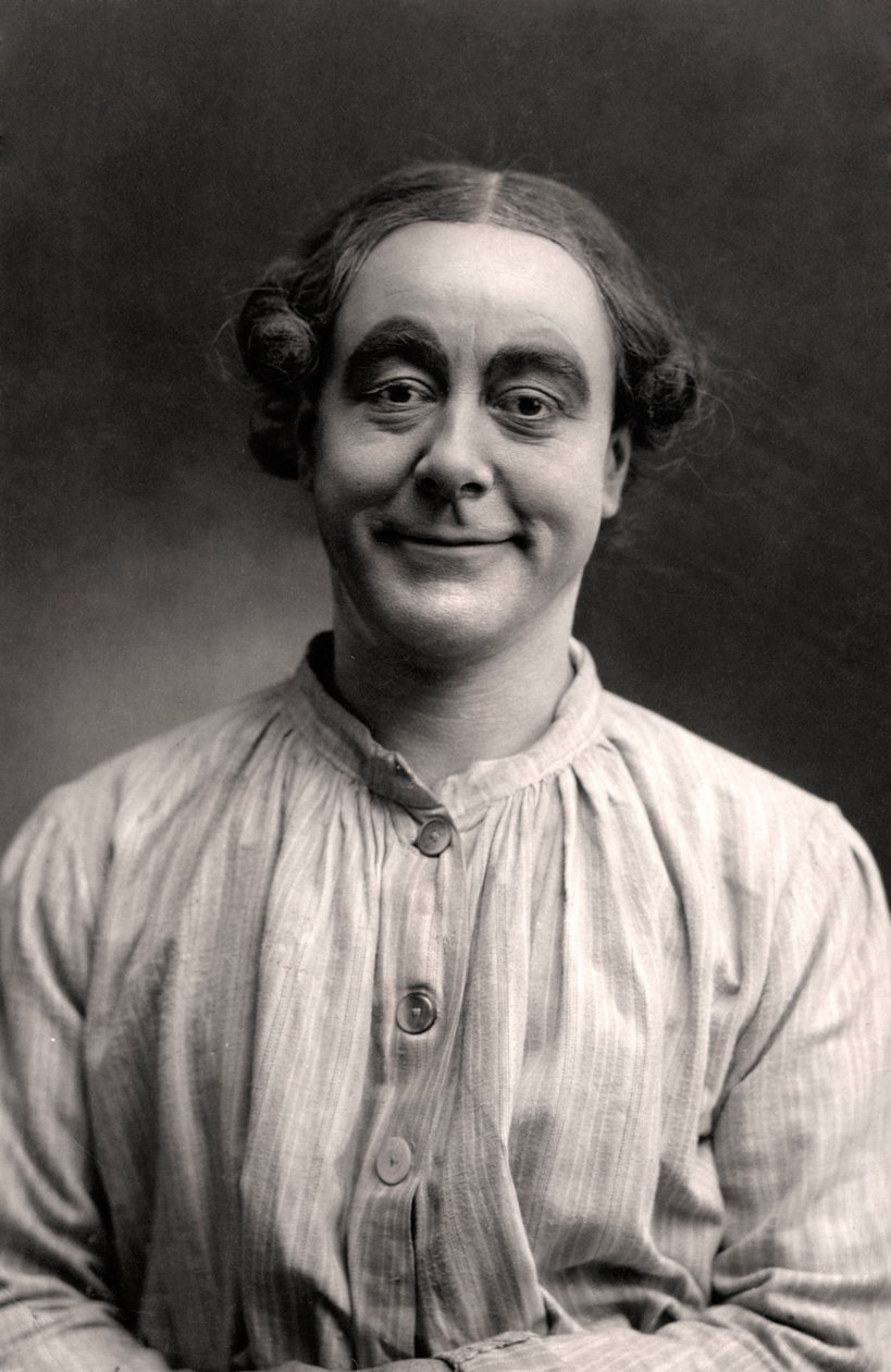 George Robey 1869-1954, music hall entertainer, 1907 door Rotary Photo