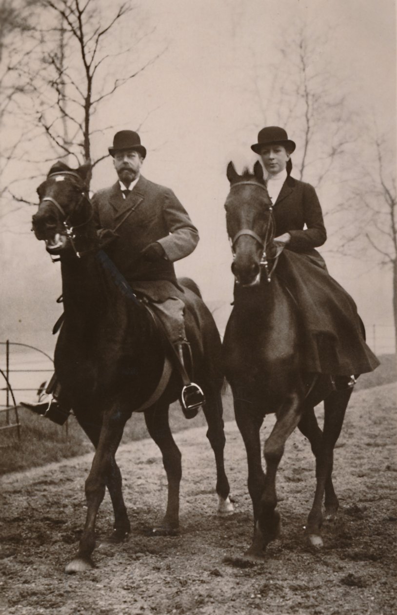 Z.M. Koning George V en Prinses Mary, 1914 door Rotary Photo
