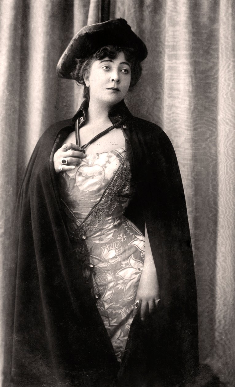 Olga Nethersole c1863-1951, Engelse actrice en theaterproducent, begin 20e eeuw door Rotary Photo