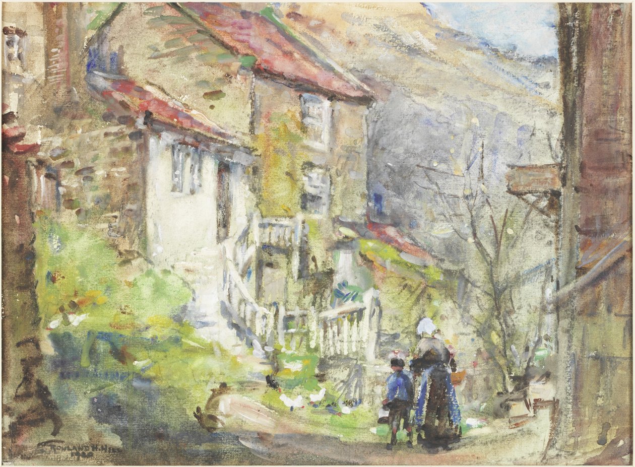 Een Runswick Cottage door Rowland Henry Hill