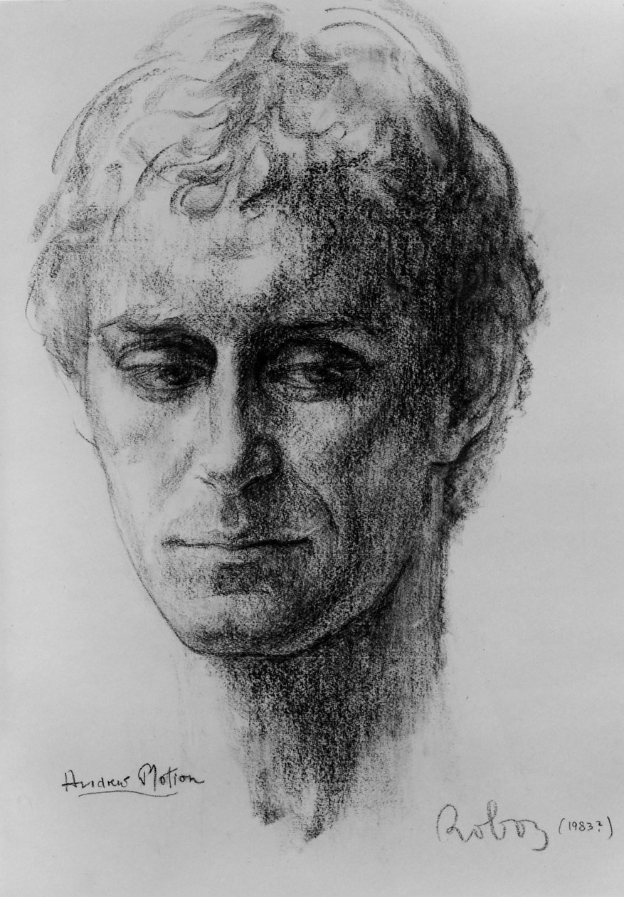Portret van Andrew Motion door Zsuzsi Roboz door Rudolf Eichstaedt