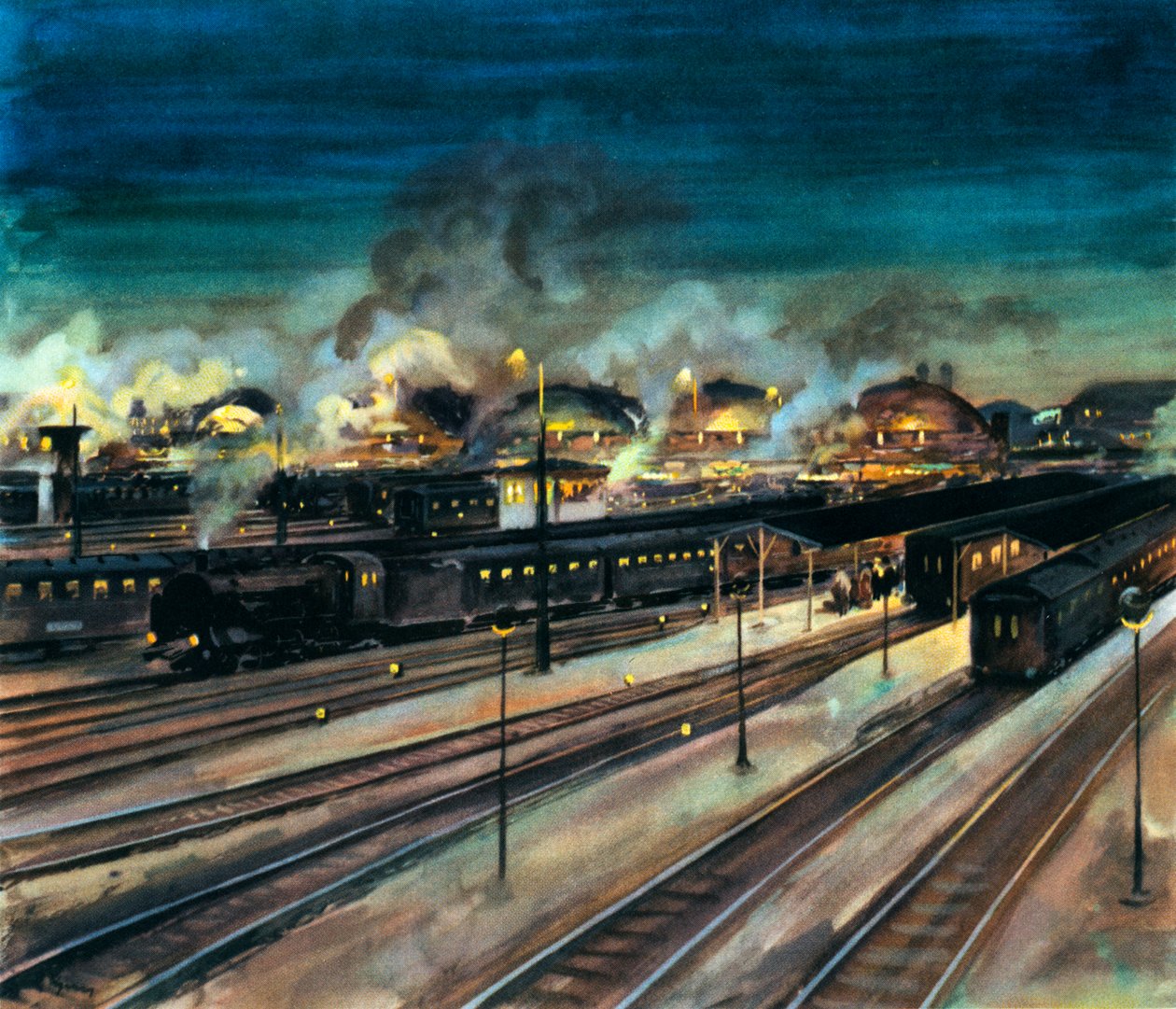 Duitse spoorwegen - Centraal station van München 