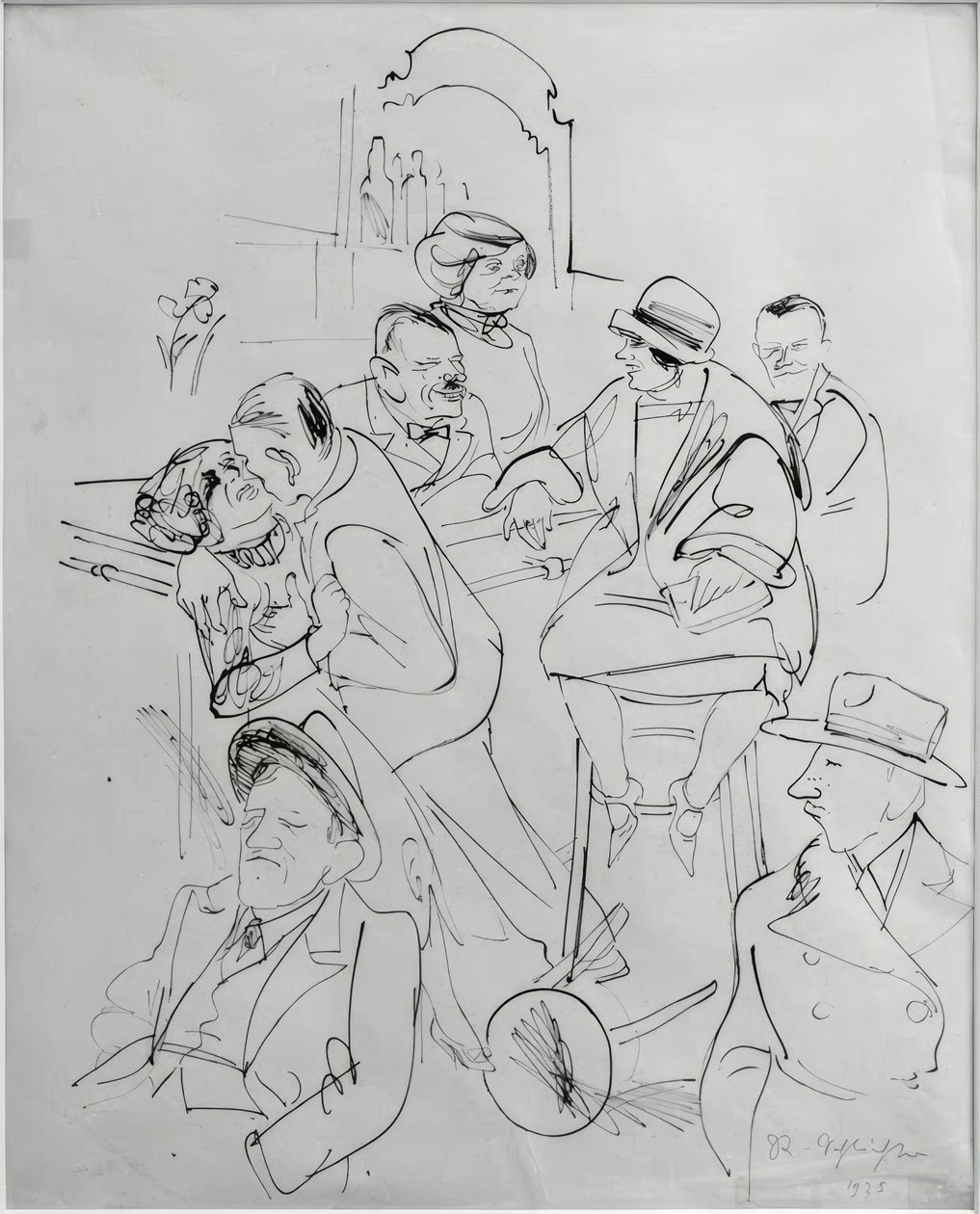 An der Bar von Rudolf Schlichter