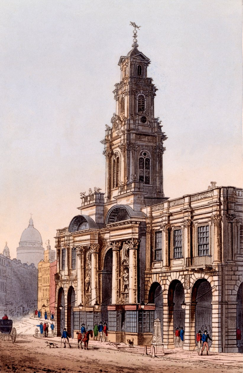 De Koninklijke Beurs, 1816 door Rudolph Ackermann
