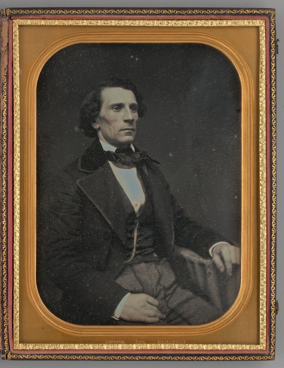 Ongetiteld Portret van een Zittende Man, 1855 door Rufus Anson