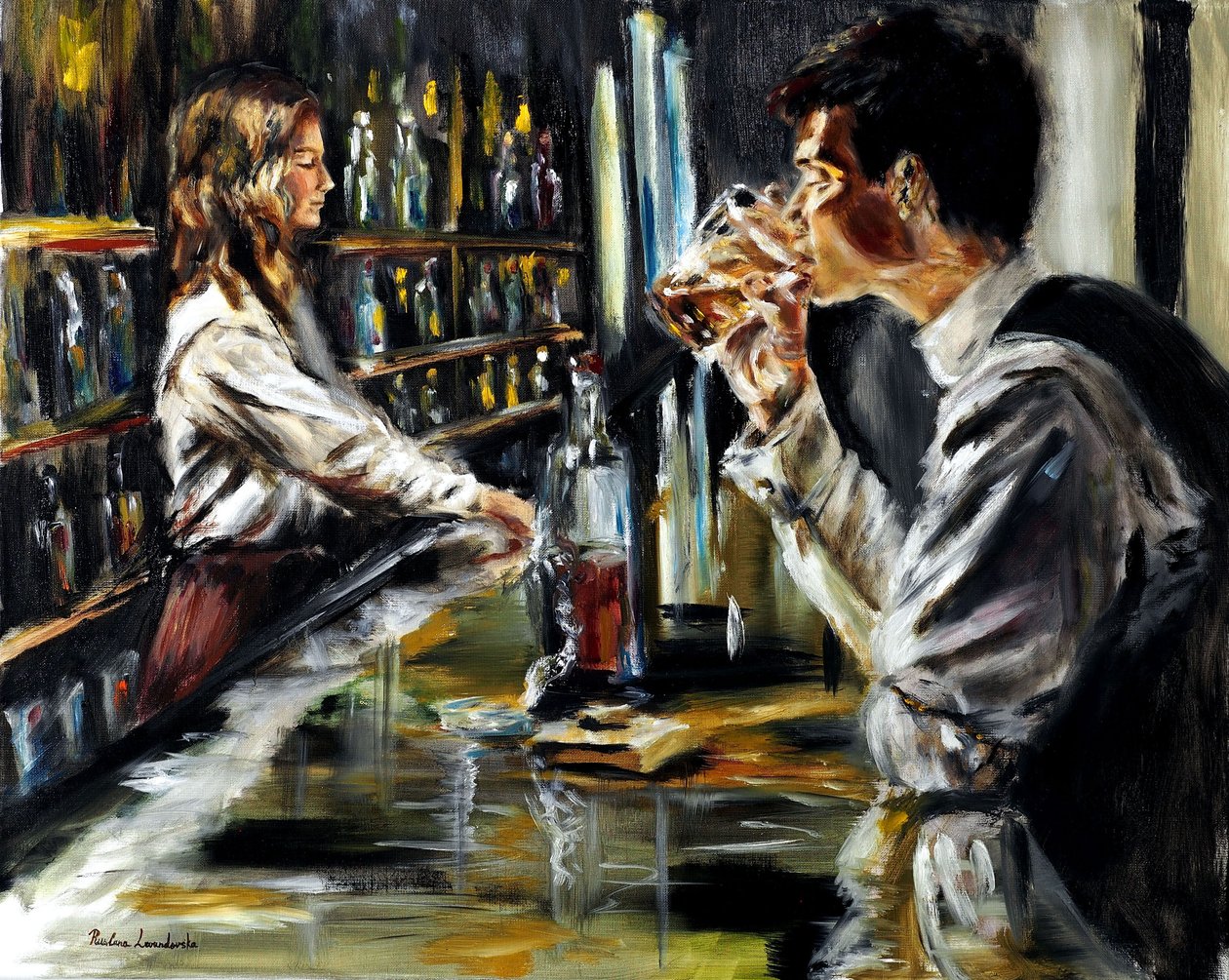 Aan de Bar door Ruslana Levandovska
