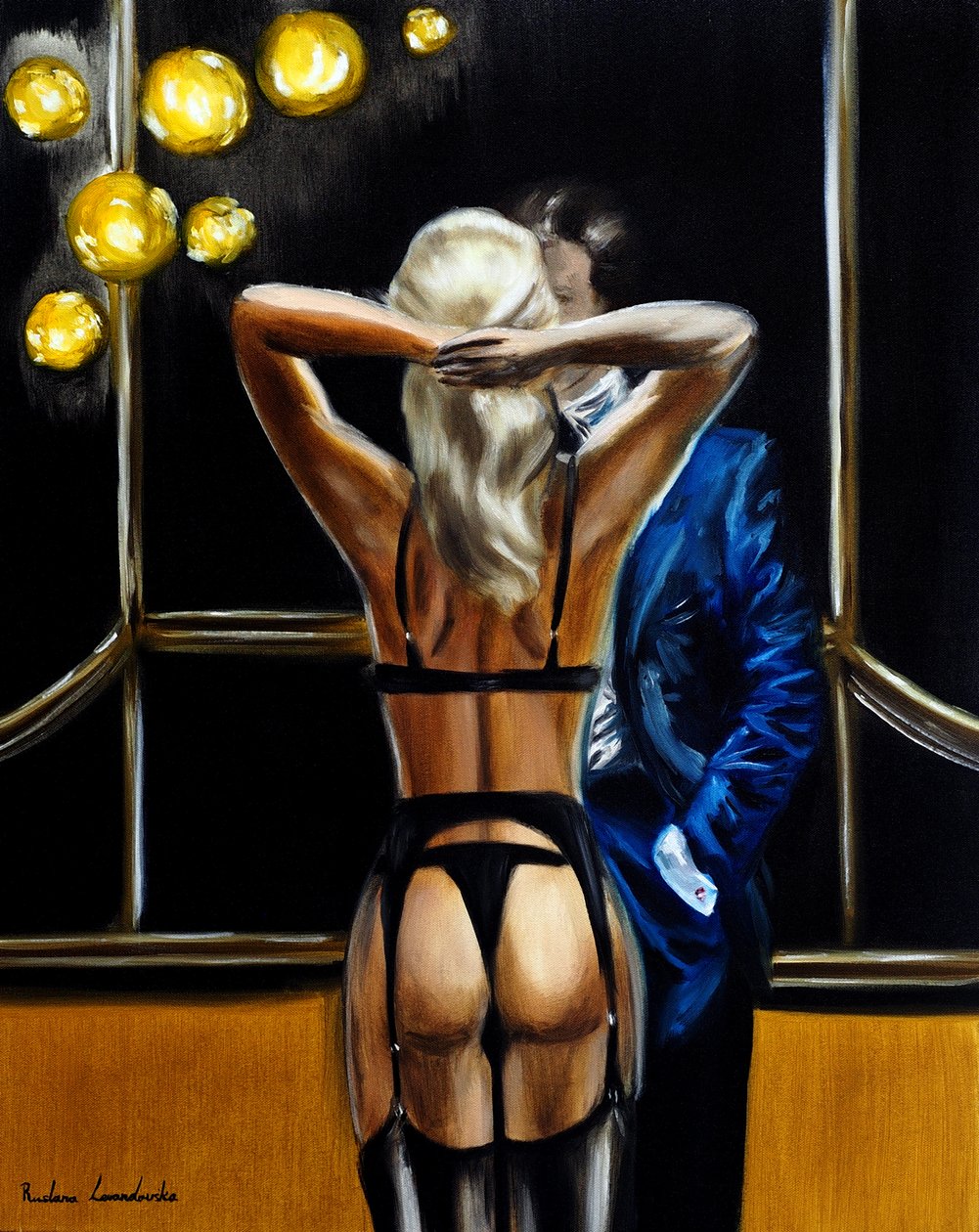 Middernachtromantiek, 2025 (olieverf op doek) door Ruslana Levandovska