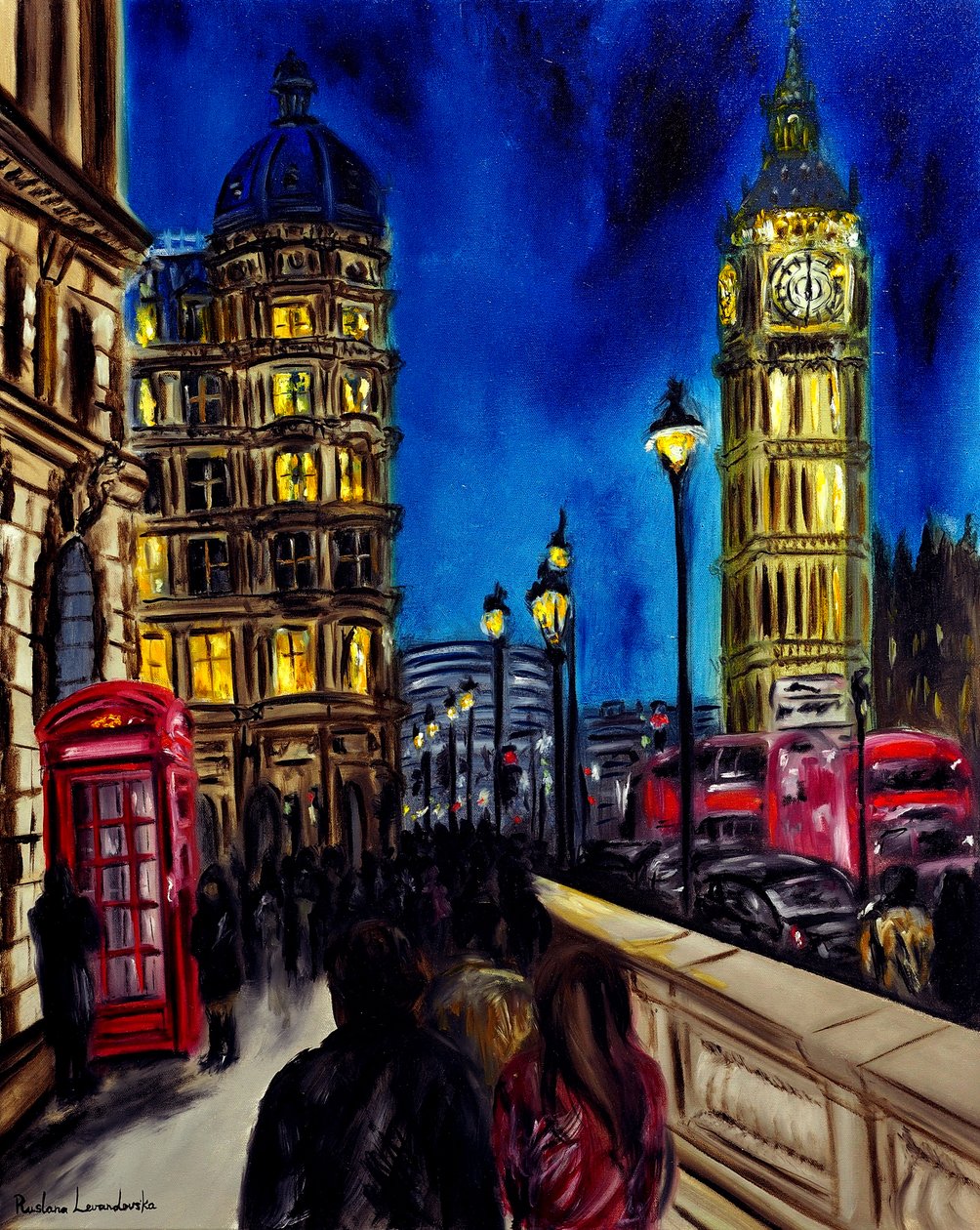 Tijdloos Londen, 2025 (olieverf op doek) door Ruslana Levandovska
