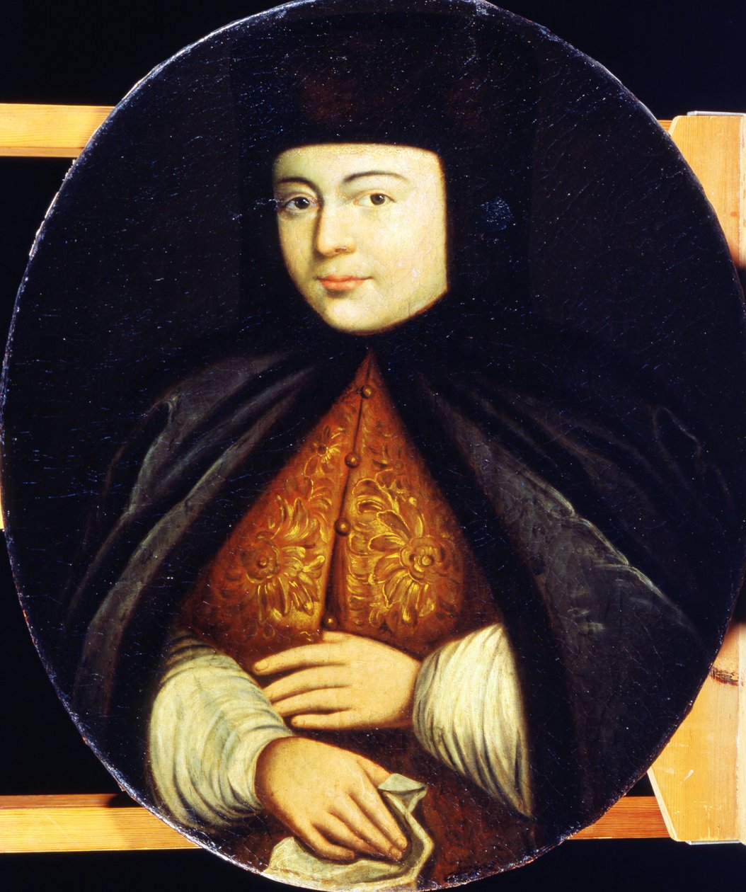 Portret van Natalia Kirillovna Naryshkina (1651-94) door Russian School