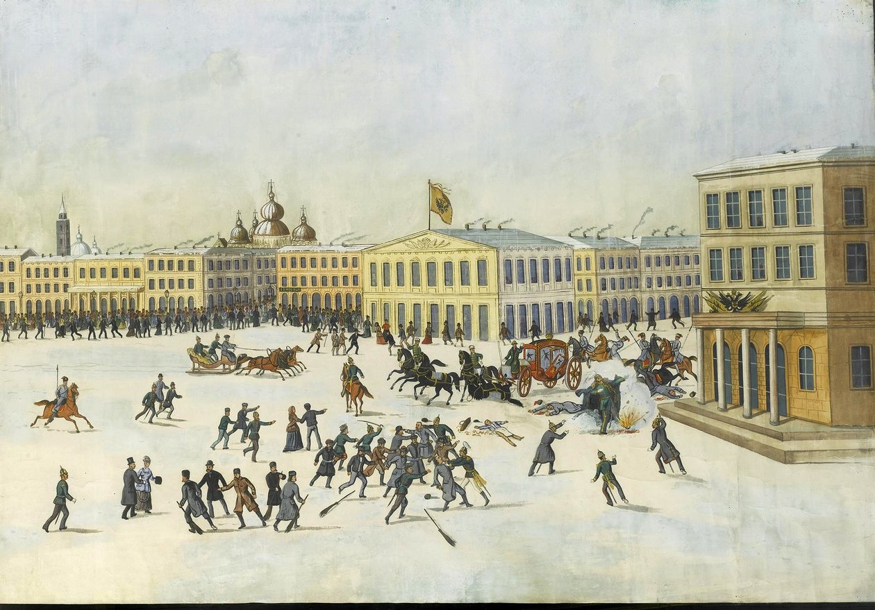 De moord op Alexander II op 13 maart 1881, 1881-1882 door Russian Master