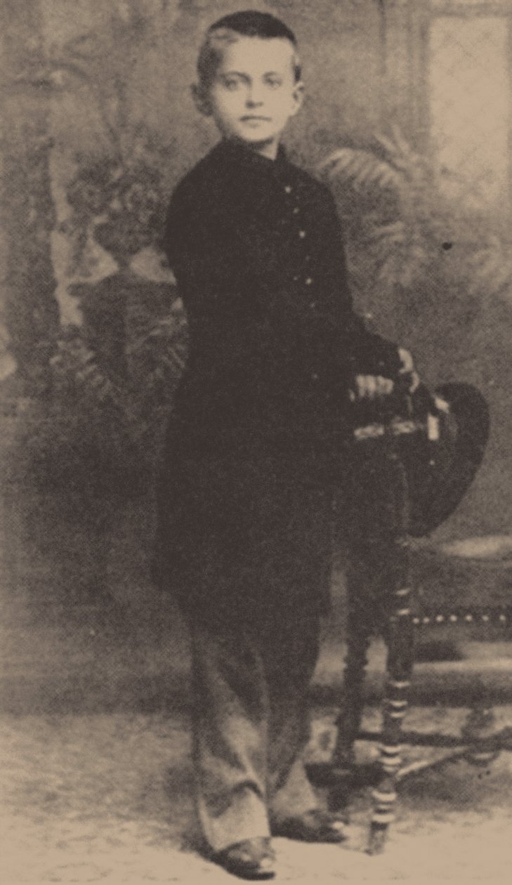 Leon Trotski op 9-jarige leeftijd, 1888 door Russian Photographer