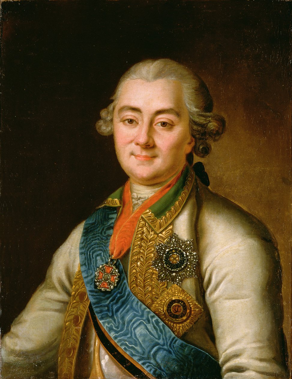 Portret van Graaf Alexei Grigorievich Orlov (1737-1808) door Russian School