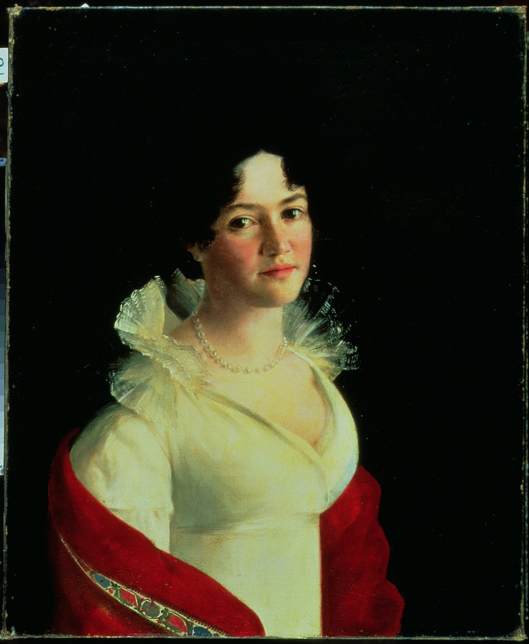 Portret van gravin Natalia Pavlovna Zubova (1801-68) c.1820 door Russian School