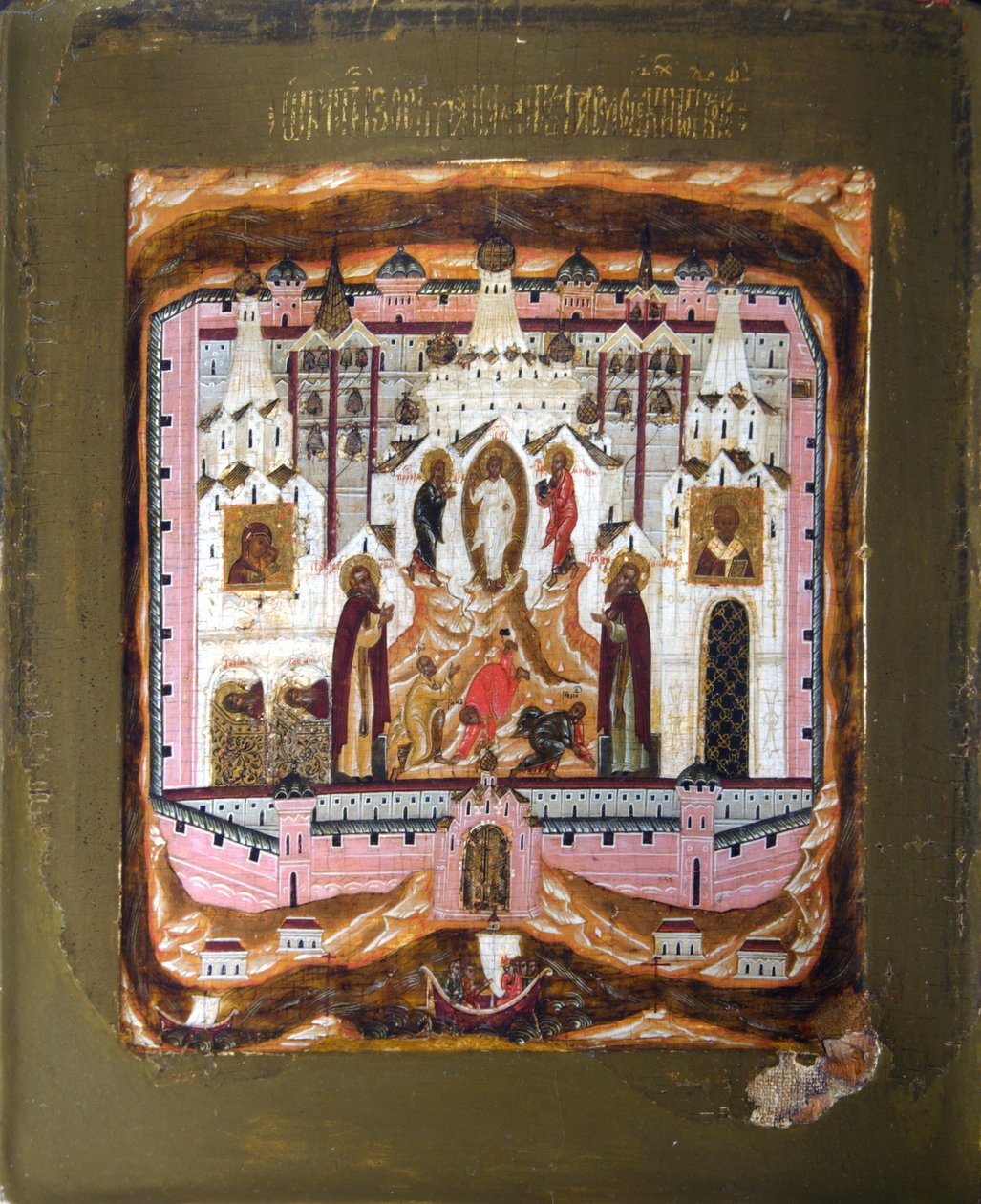 Heiligen Zosima en Savvatiy van Solovki door Russian icon.