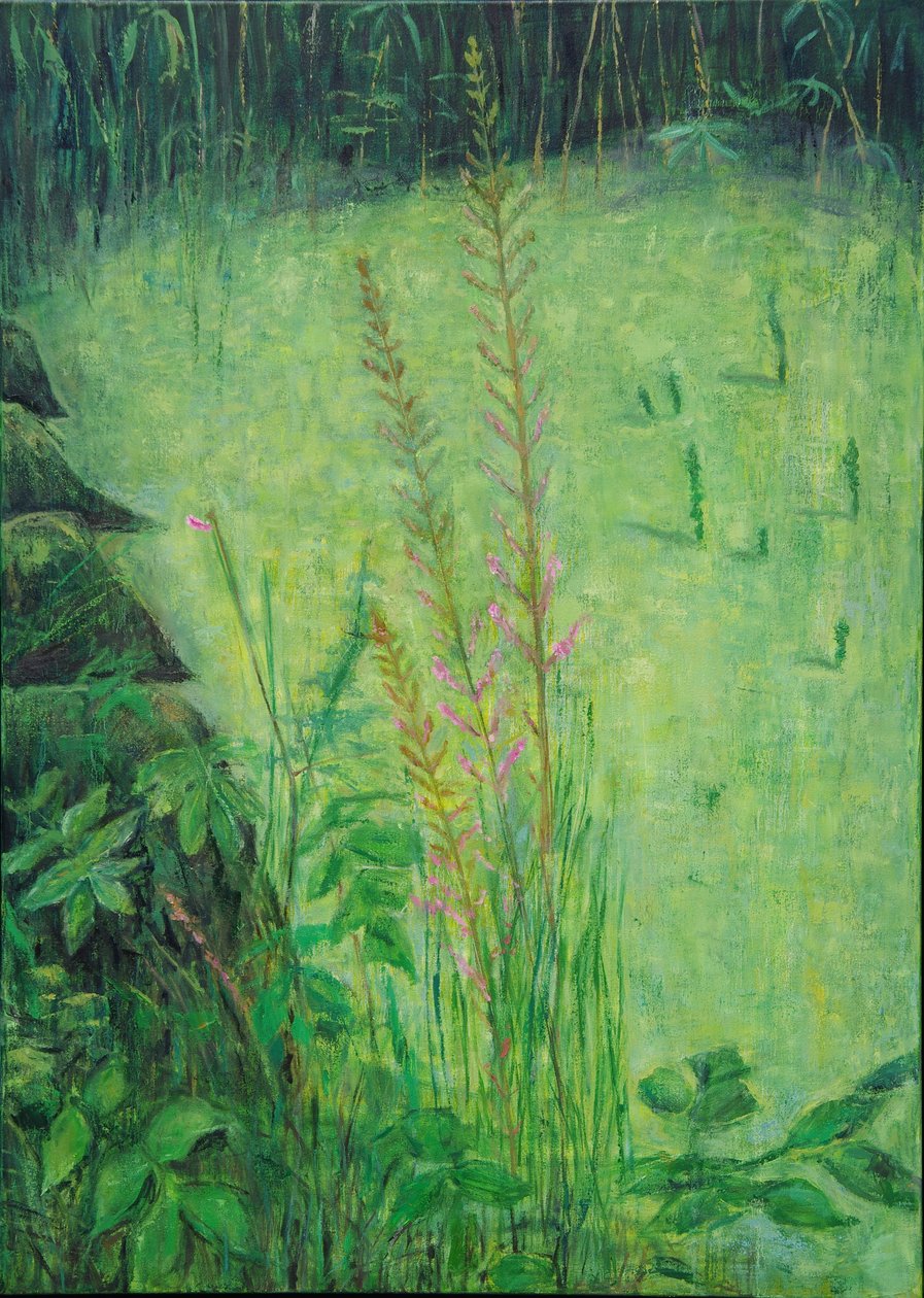 Studie in groen (vijver) door Ruth Addinall