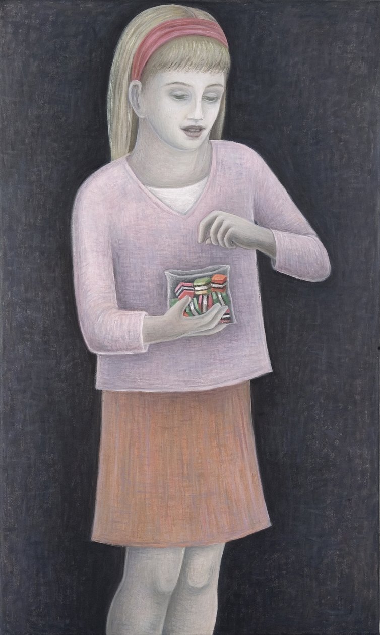 Jong Meisje met Snoepjes, 2007 door Ruth Addinall