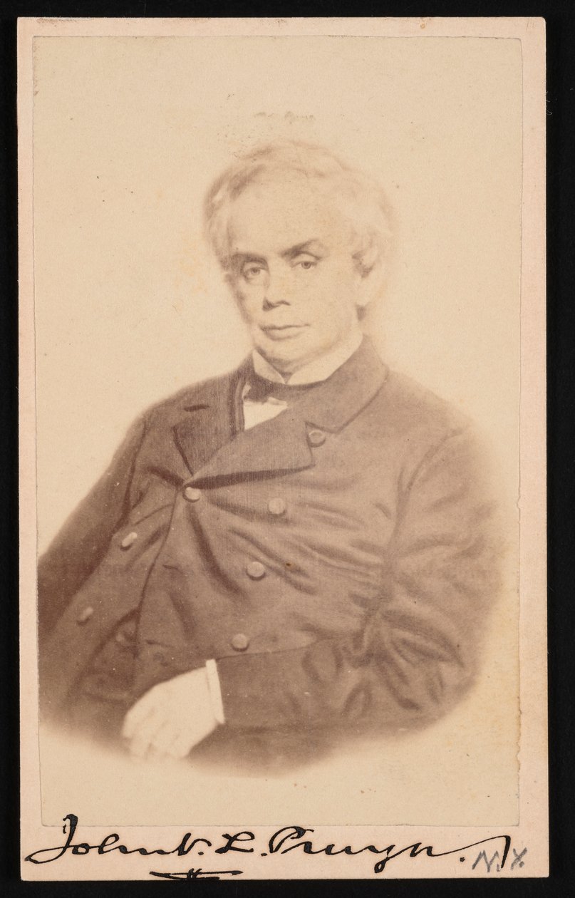 Portret van John V. L. John VanSchaick Lansing Pruyn 1811-1877, voor 1877 door SJ Thompson