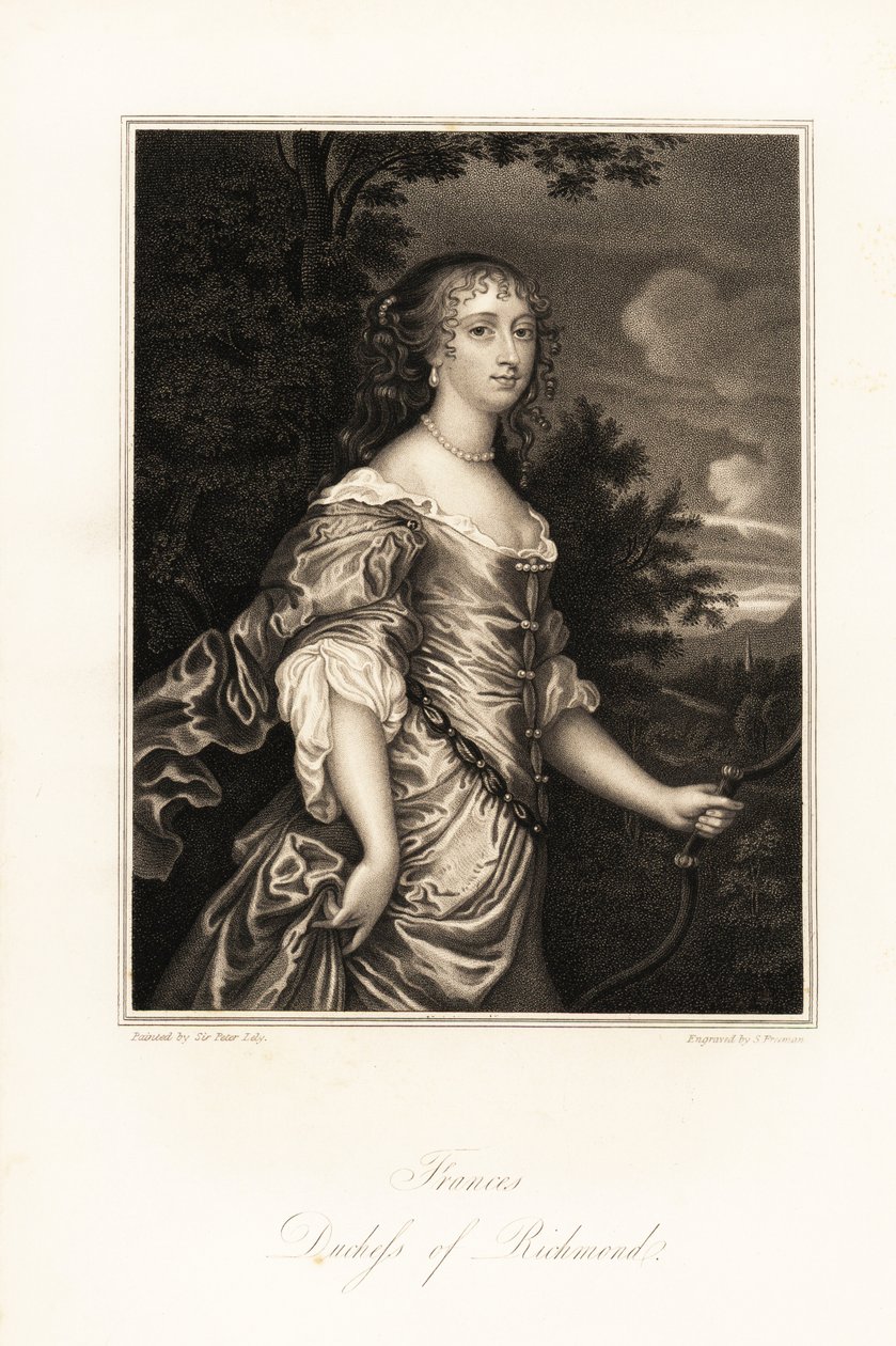 Portret van Frances Stuart, hertogin van Richmond door S. Freeman