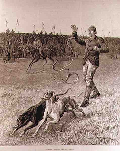 Coursing: Het loslaten van de windhonden, uit 