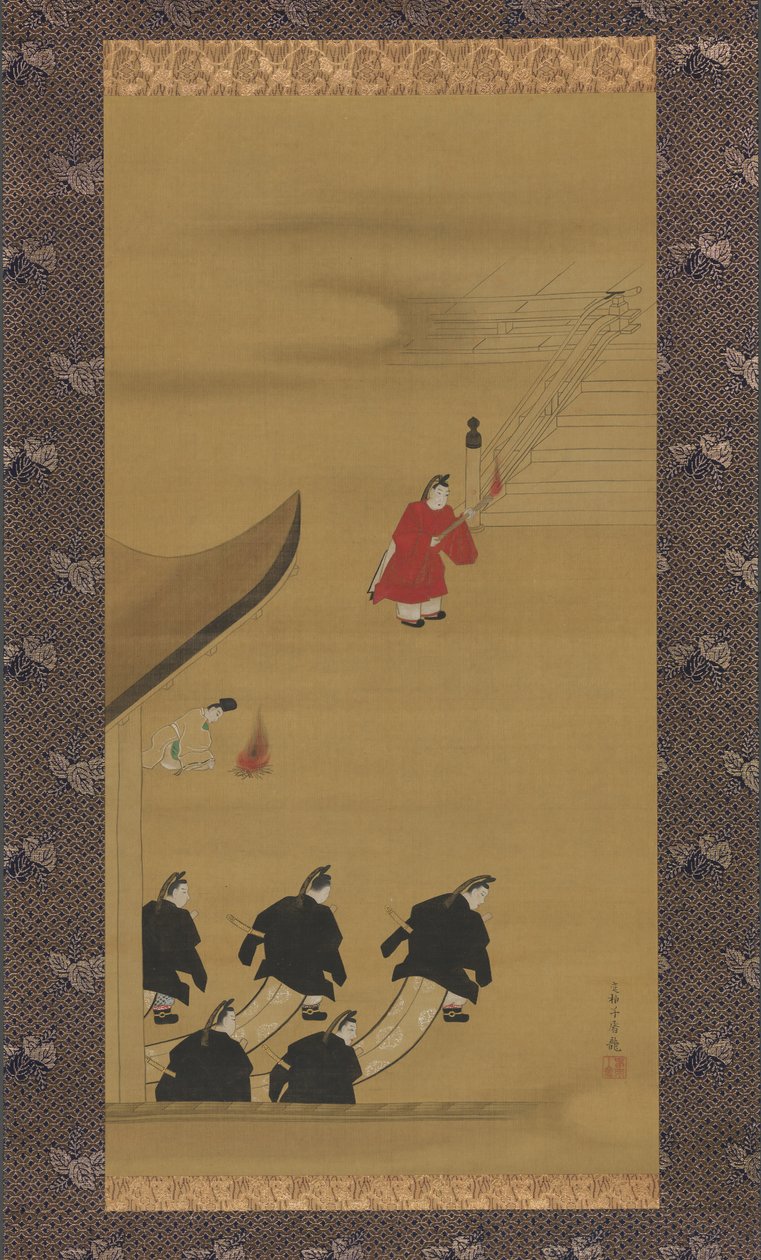 Activiteiten van de twaalf maanden Tsukinami-e door Sakai Hoitsu
