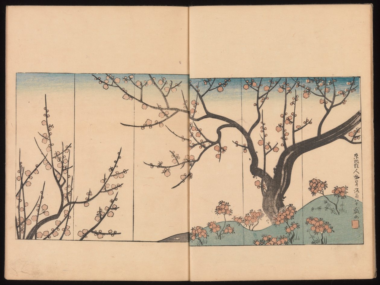 Inktsporen van Kenzan (Kenzan iboku) door Sakai Hoitsu