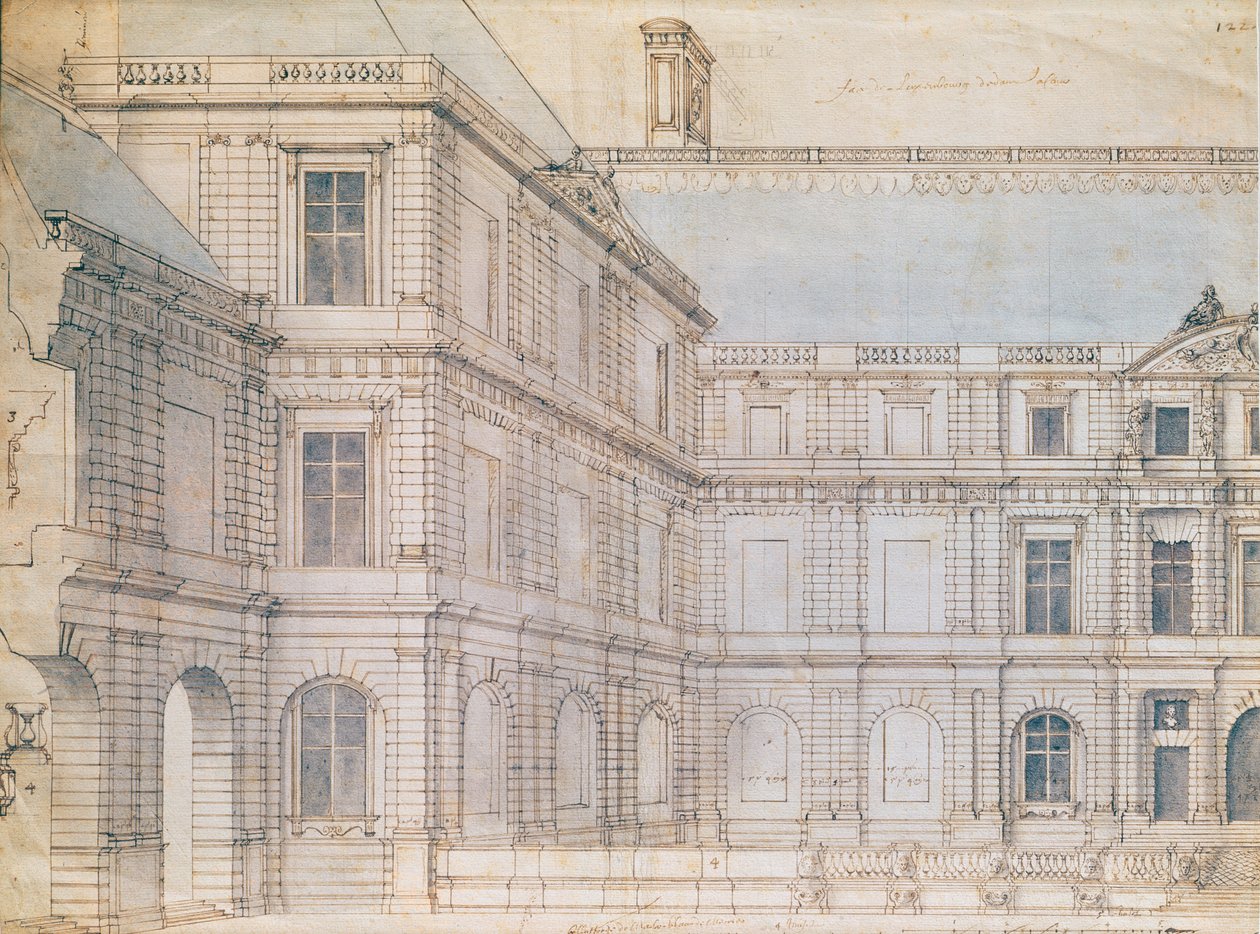 Noordgevel van het Palais de Luxembourg door Salomon de Brosse