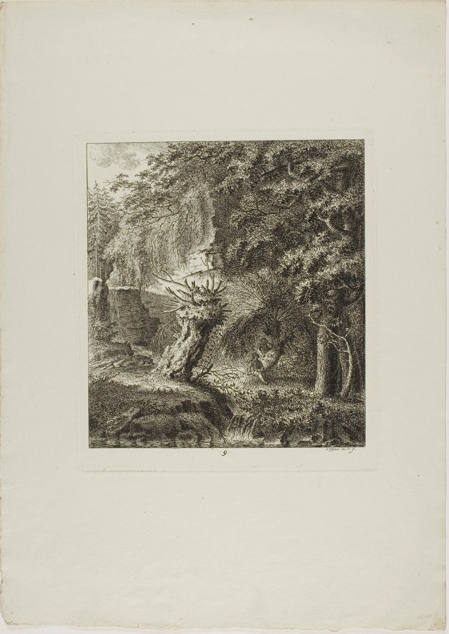 Landschappen opgedragen aan M. Warelet door Salomon Gessner