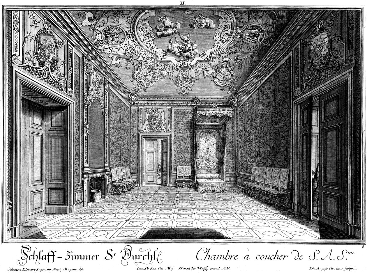 Slaapkamer van prins Eugen door Salomon Kleiner