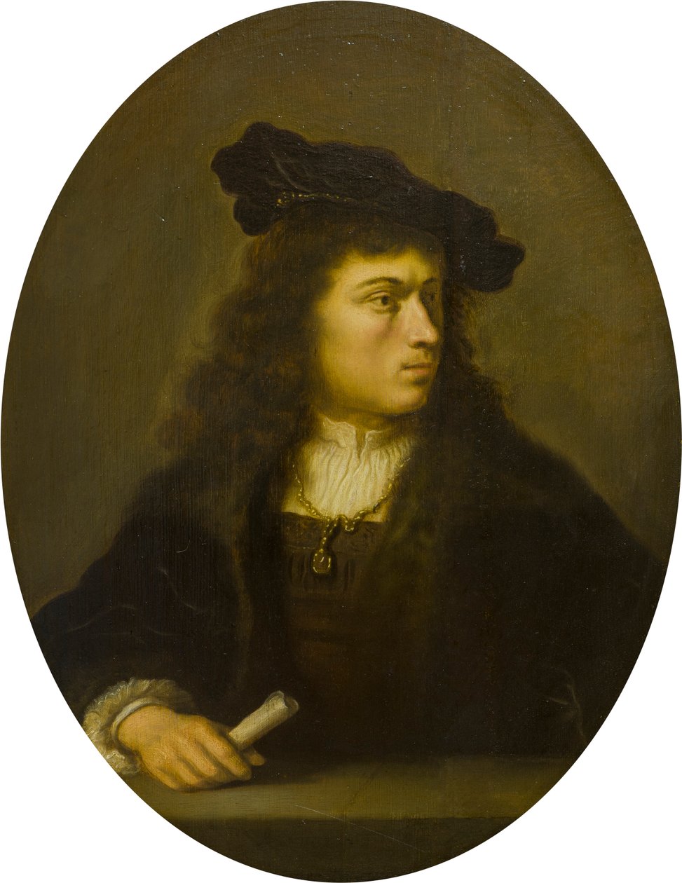 Portret van een onbekende man, ca. 1629-56 door Salomon Koninck