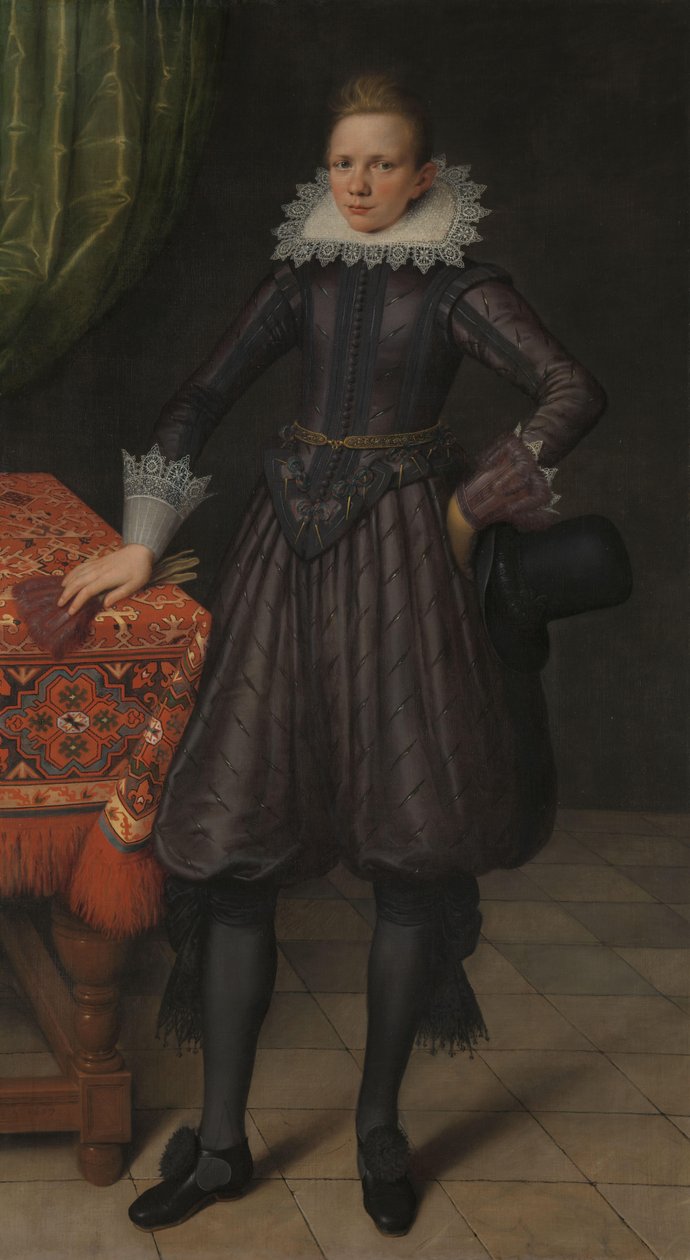 Portret van Peter Courten door Salomon Mesdach (attributed to)