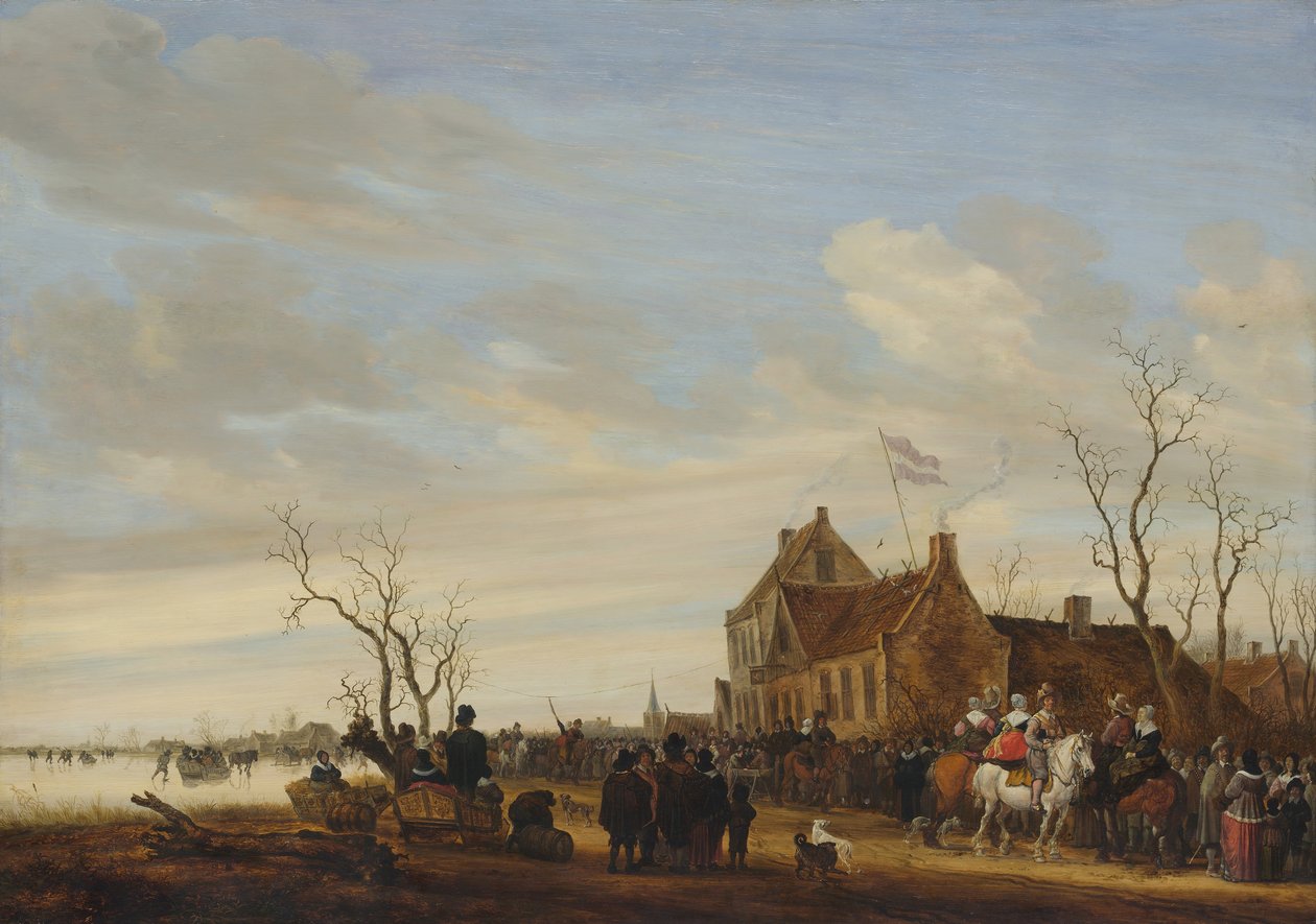 De Aal Vangen door Salomon Ruysdael