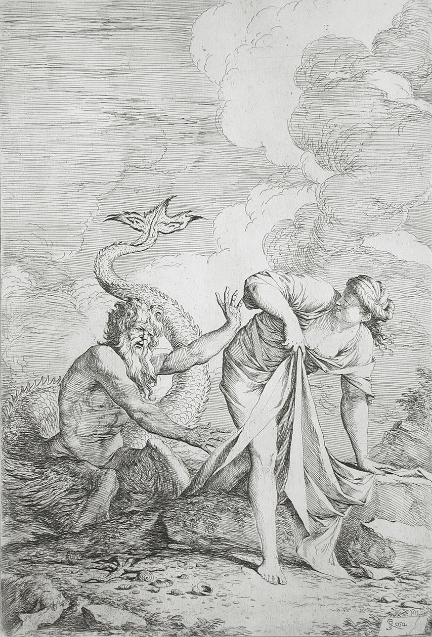 Glaucus en Scylla door Salvator Rosa
