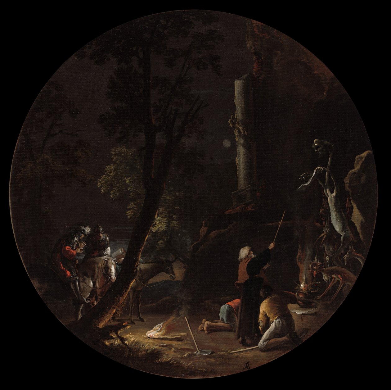 Taferelen van hekserij: Nacht door Salvator Rosa